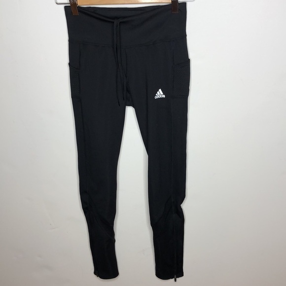 Adidas Own The Run Tights Black White XS - Picture 9 of 14